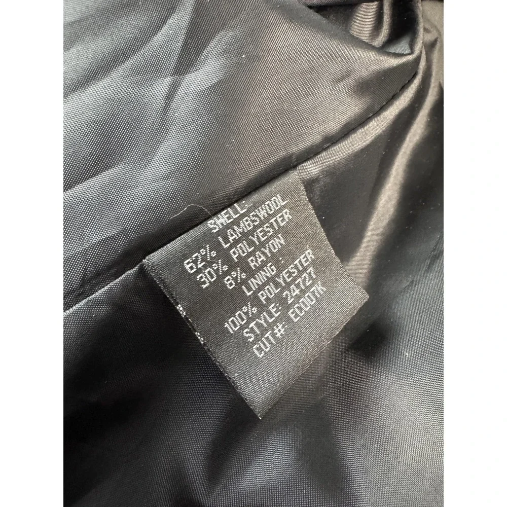 Kristen Blake Pea Coat Womens‎ 10 Black Wool Blend Double Breasted Winter Jacket